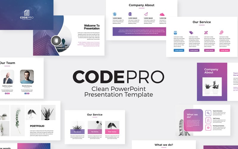 creative business presentation powerpoint template original