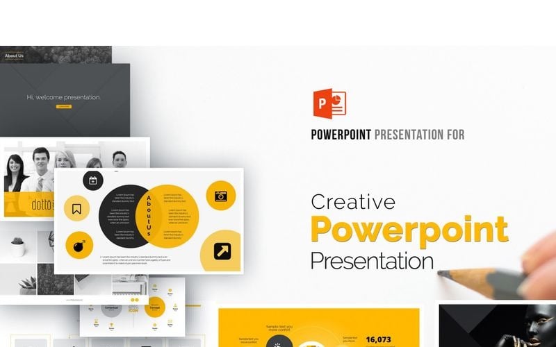 creative business presentation powerpoint template original