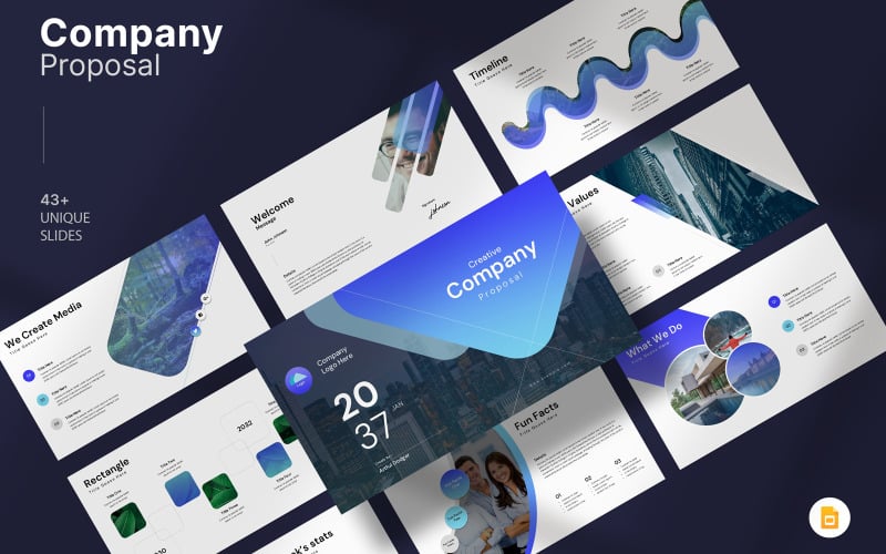 creative company proposal google slide original