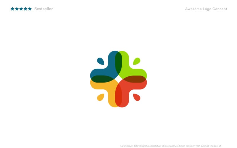 creative cross logo design template for medicine and pharmacy original