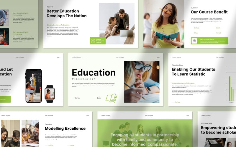 creative education presentation template layoyut original