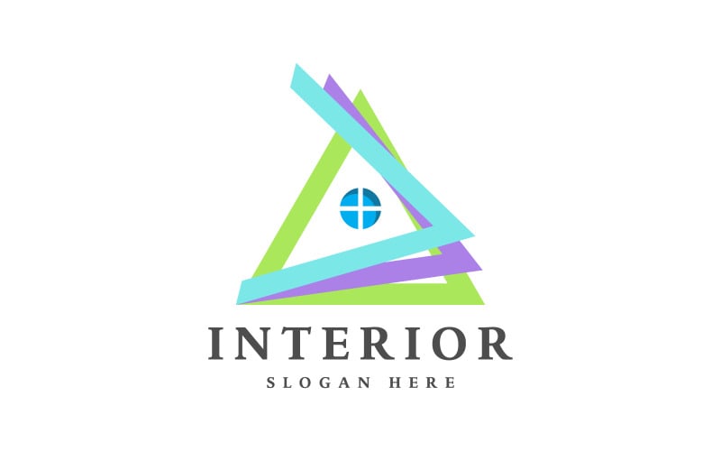 creative home house interior logo design original