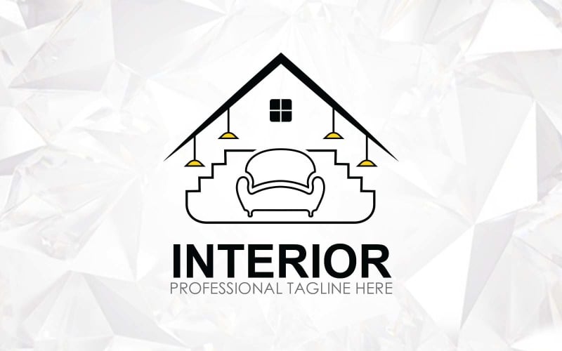 creative home interior design logo design brand identity original