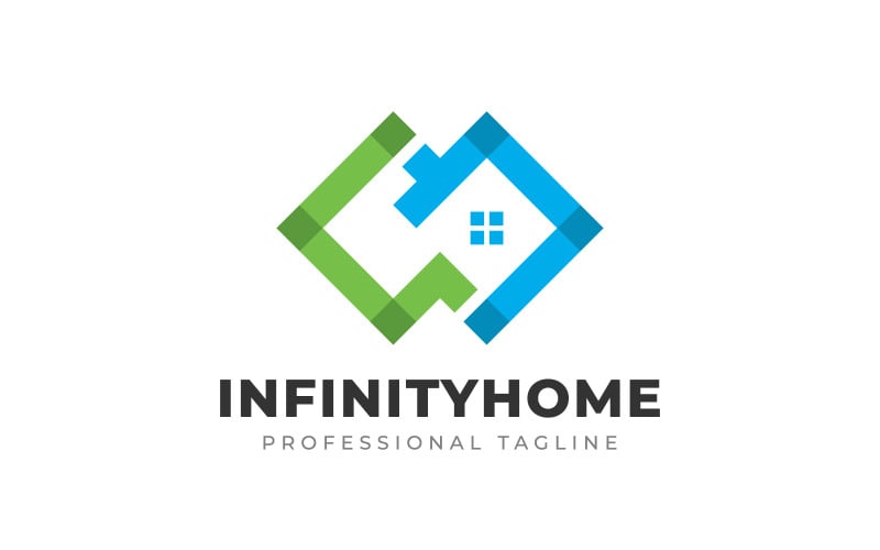 creative infinity home logo design original