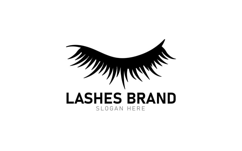 creative lashes brand logo design original