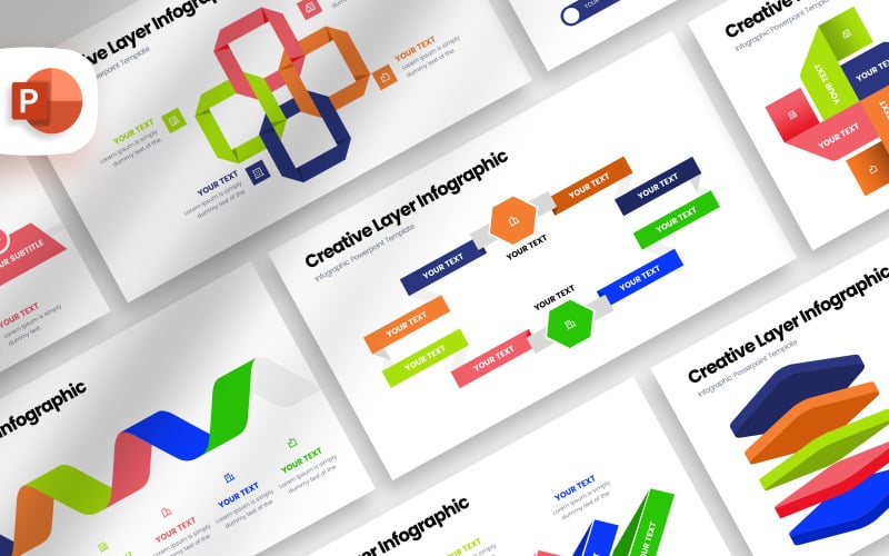 creative layer infographic presentation template original