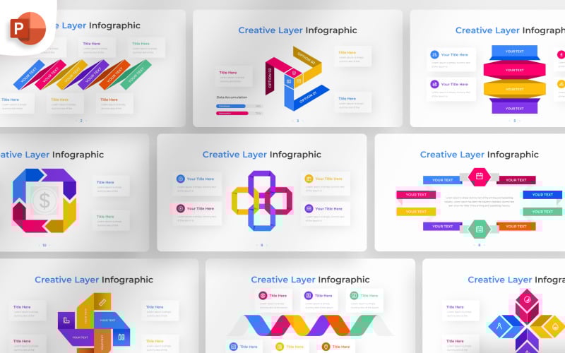 creative layer powerpoint infographic template original