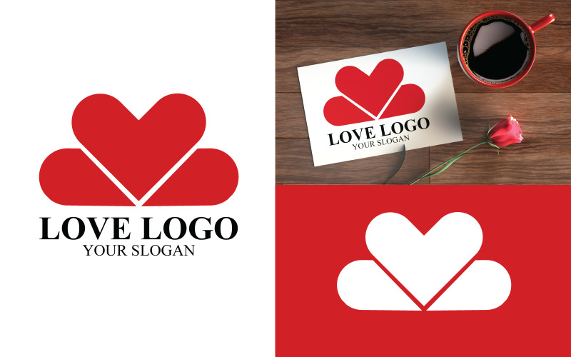 creative love logo template original