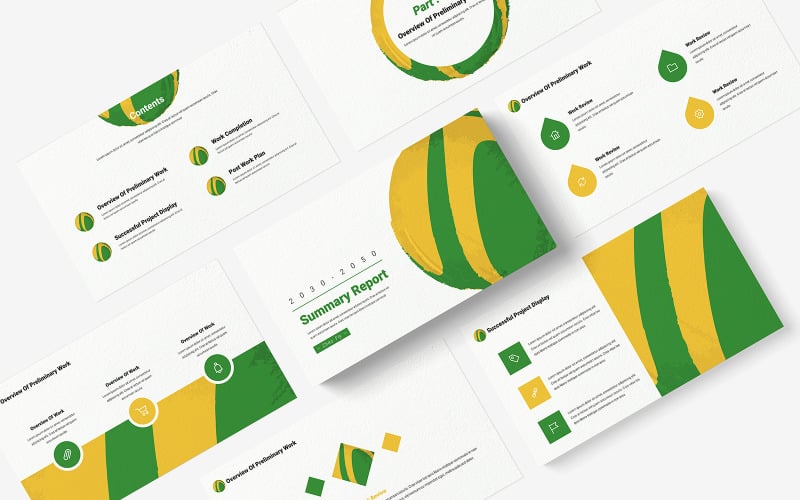 creative marketing agency summary report powerpoint template original