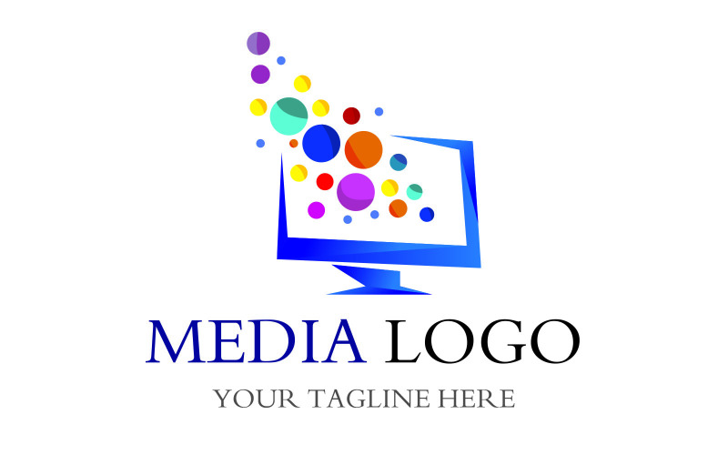 creative media screen logo original