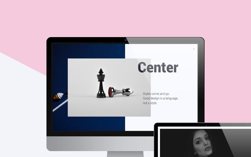 creative minimal presentation powerpoint template original