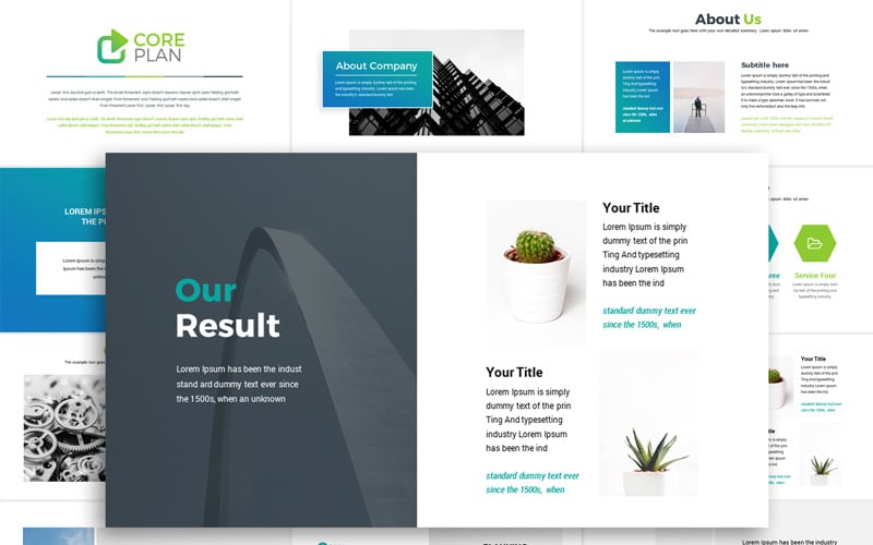 creative minimal presentation powerpoint template original