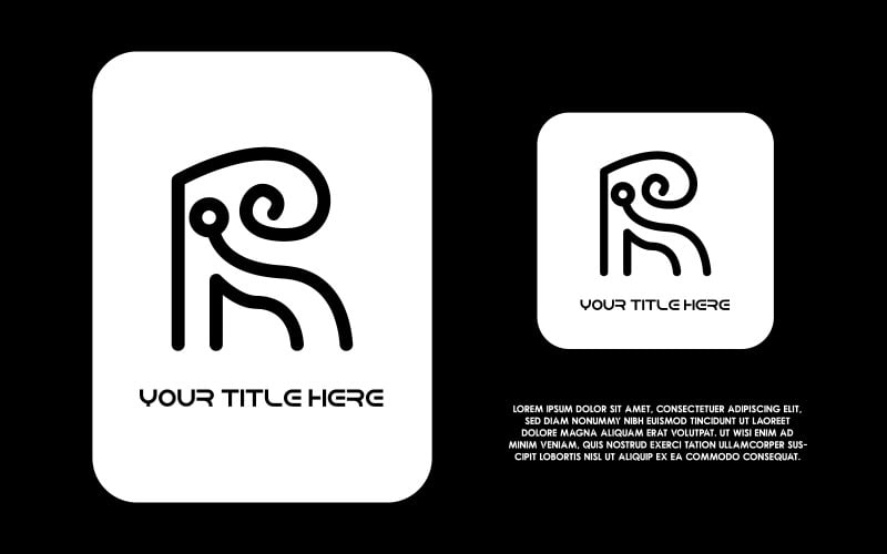creative modern coloring vector premium logo design templates original