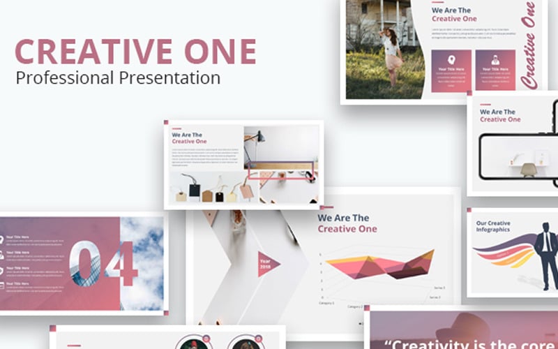 creative one powerpoint template original