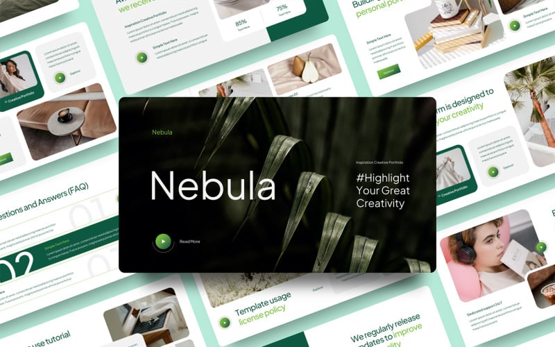 creative portfolio powerpoint template original