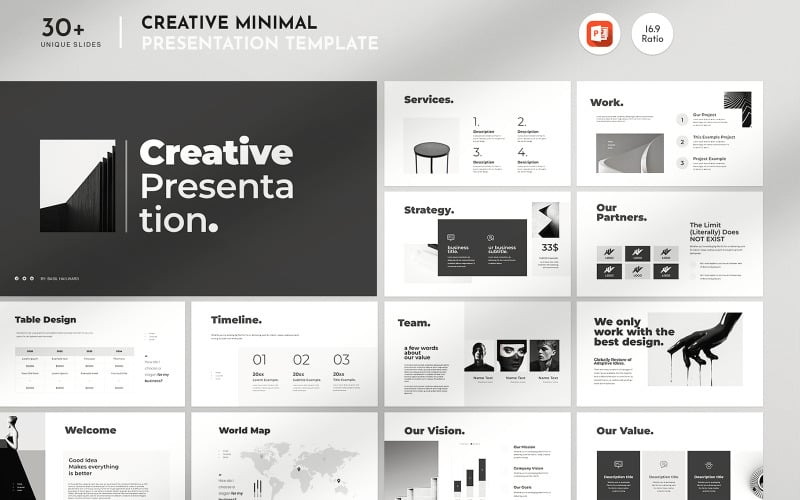 creative powerpoint presentation template design original
