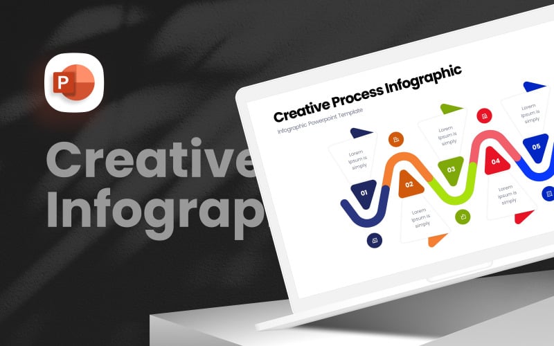 creative process infographic presentation template original