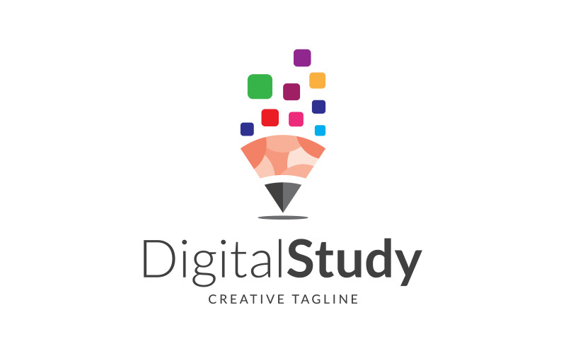 creative technology digital study logo design original