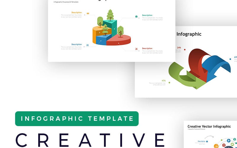 creative vector presentation infographic powerpoint template original