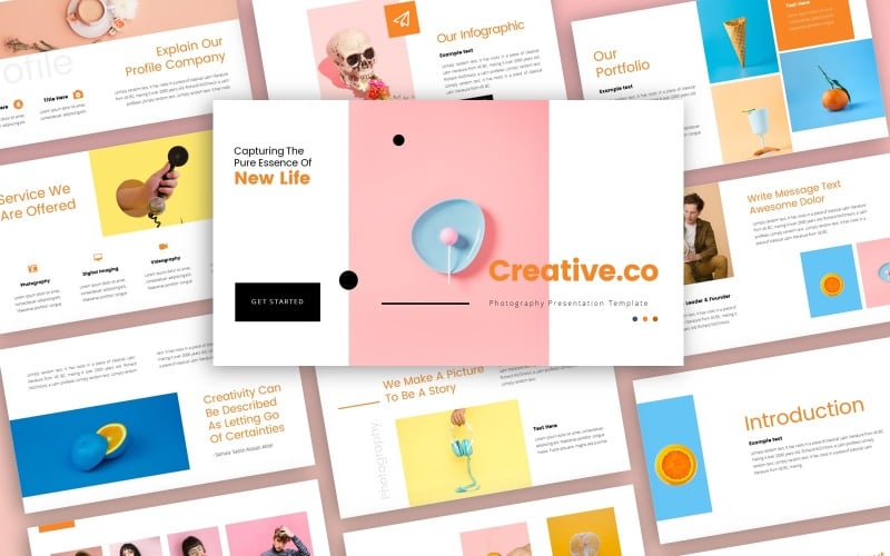creativeco creative presentation powerpoint template original