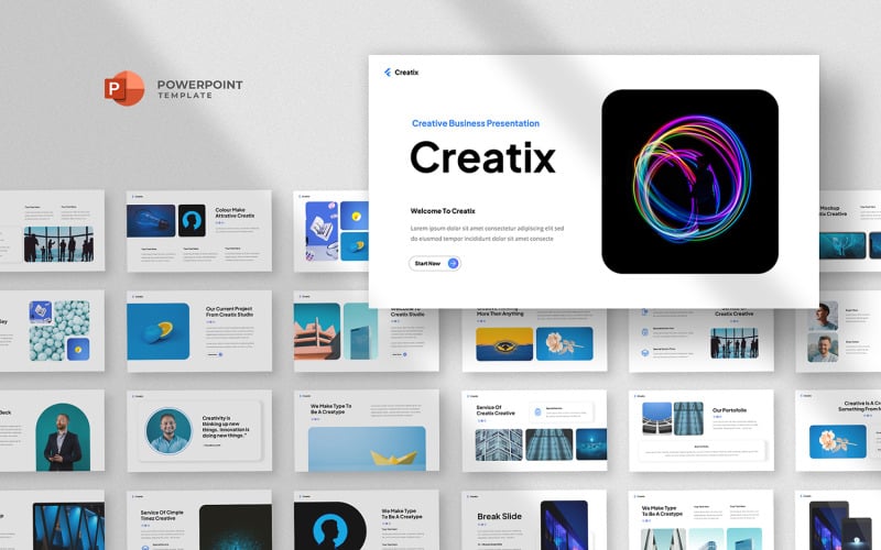 creatix creative business powerpoint template original