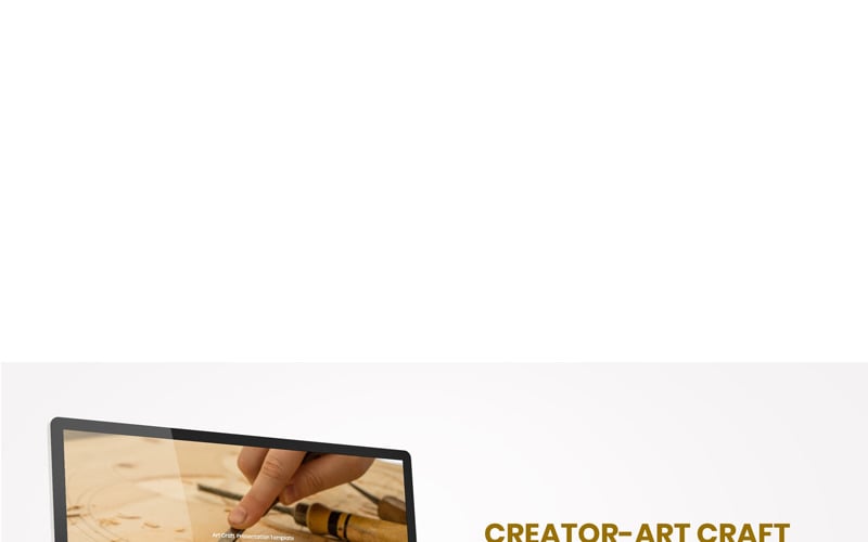 creator art craft powerpoint template original