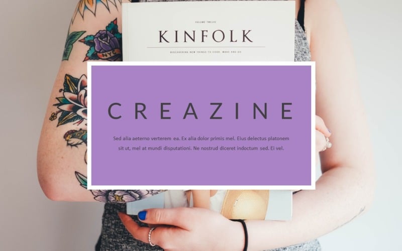 creazine creative magazine powerpoint template original