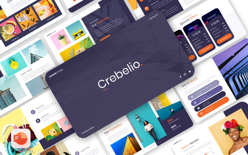 crebelio creative business powerpoint template original