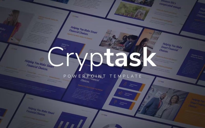 criptask finance powerpoint template original