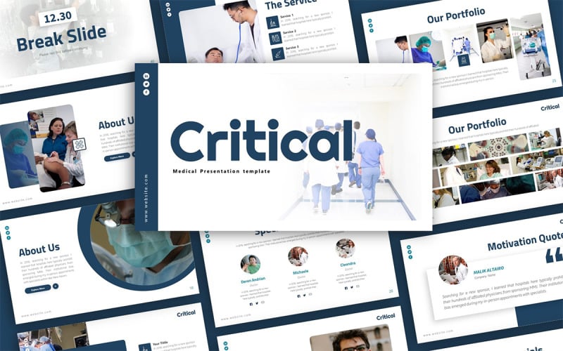 critical medical presentation template original