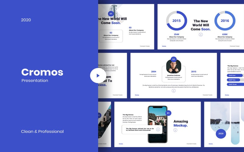 cromos modern powerpoint template original