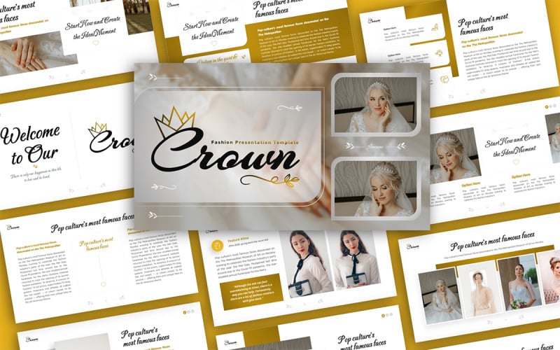 crown fashion multipurpose powerpoint presentation template original