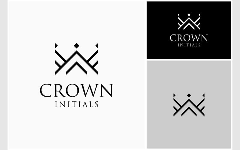 crown letter wa aw luxury logo original