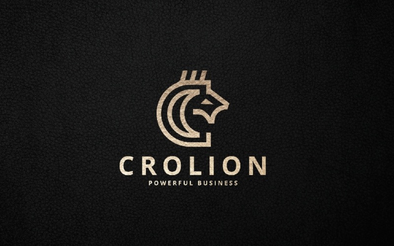 crown lion head professional logo original