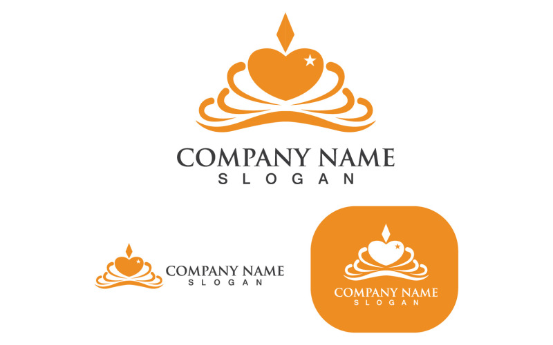crown logo template vector iconv original