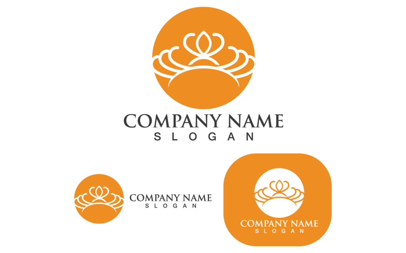 crown logo template vector iconv original