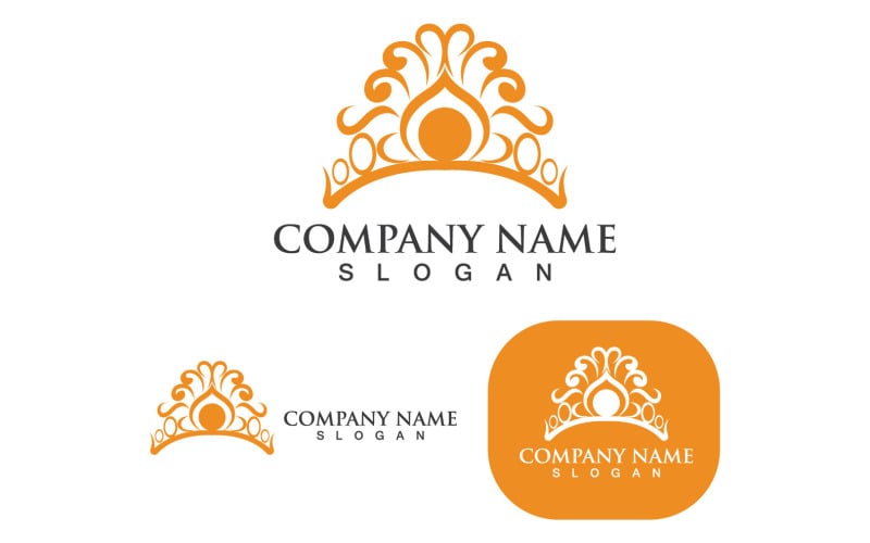 crown logo template vector iconv original