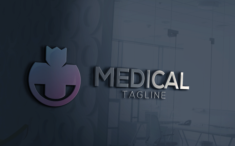 crown medical logo template original