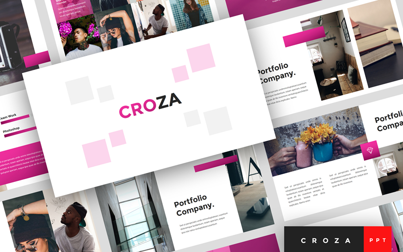 croza creative presentation powerpoint template original