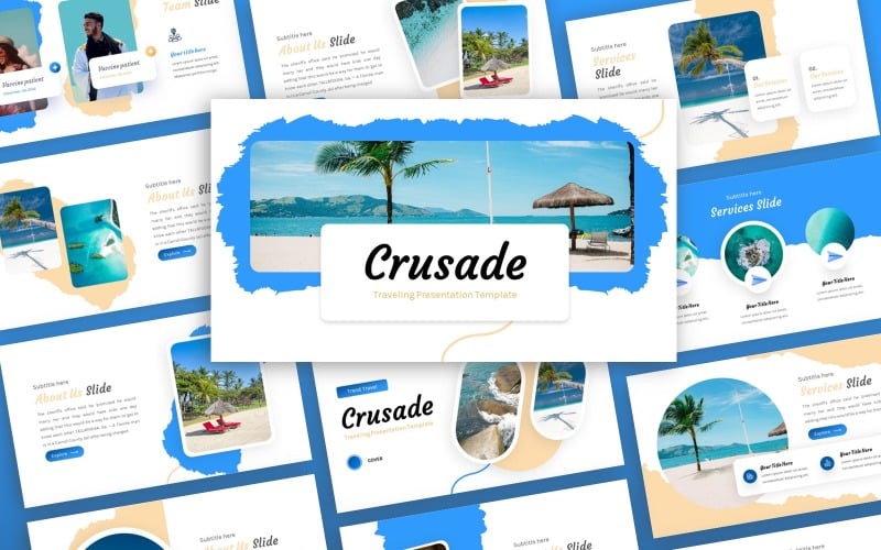 crusade traveling multipurpose powerpoint template original