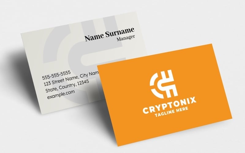 crypto currency pro logo template original