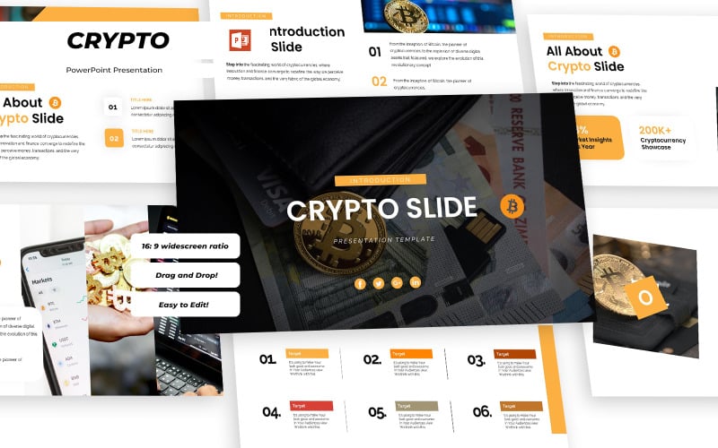 crypto powerpoint presetation template original
