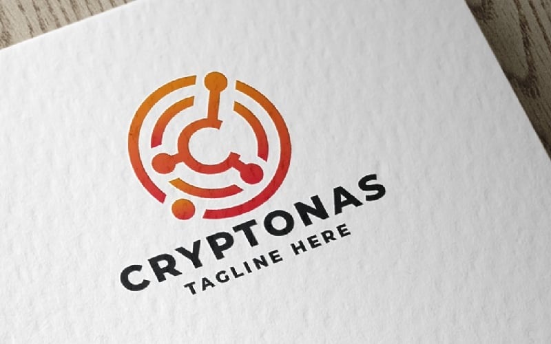 crypto tech letter c pro logo template original