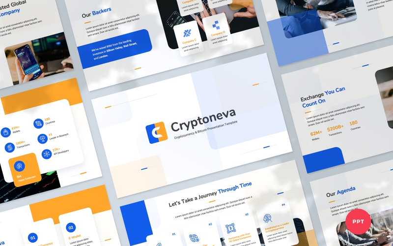 cryptocurrency and bitcoin powerpoint template original