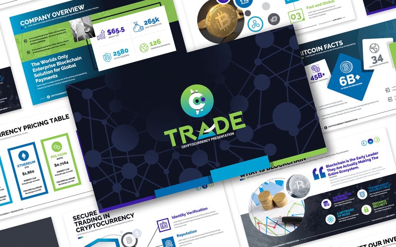 cryptocurrency powerpoint presentation template original