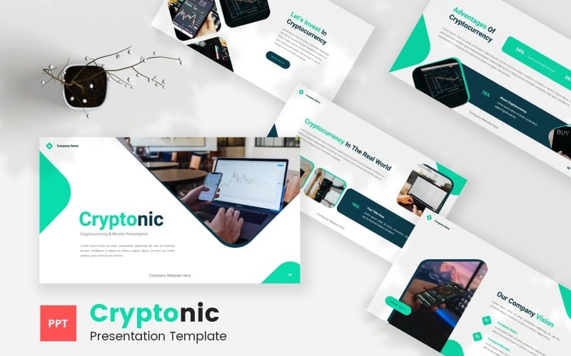 cryptonic cryptocurrency and bitcoin powerpoint template original
