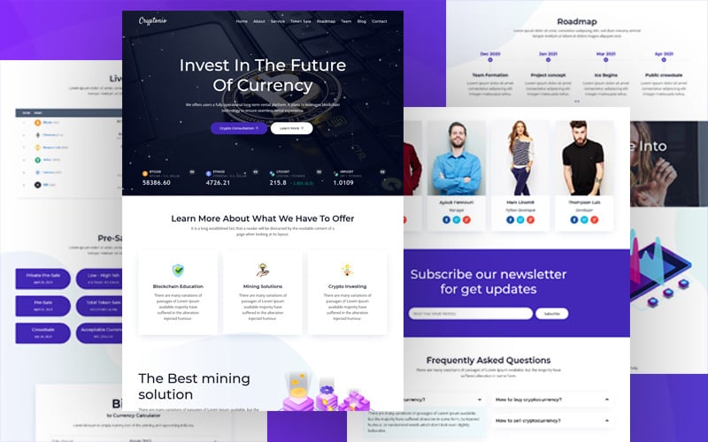 cryptonio cryptocurrency ico html template original