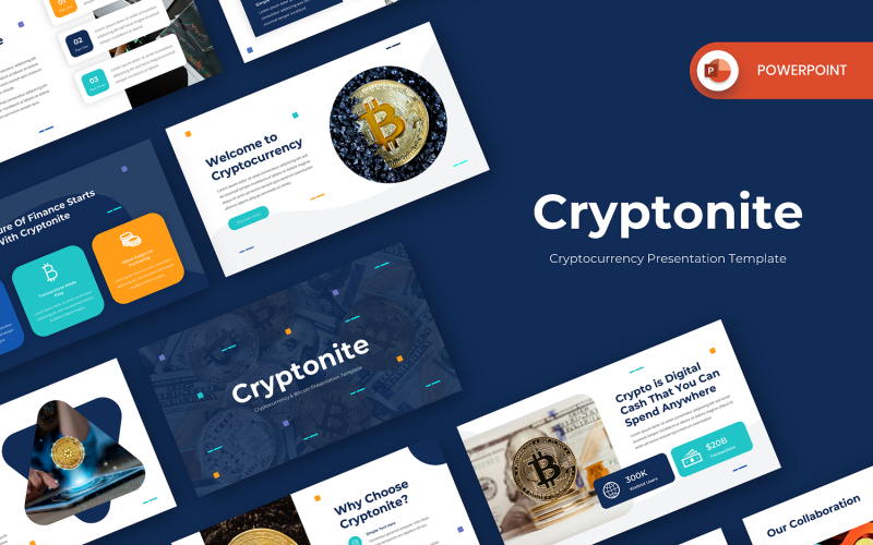 cryptonite cryptocurrency powerpoint template original