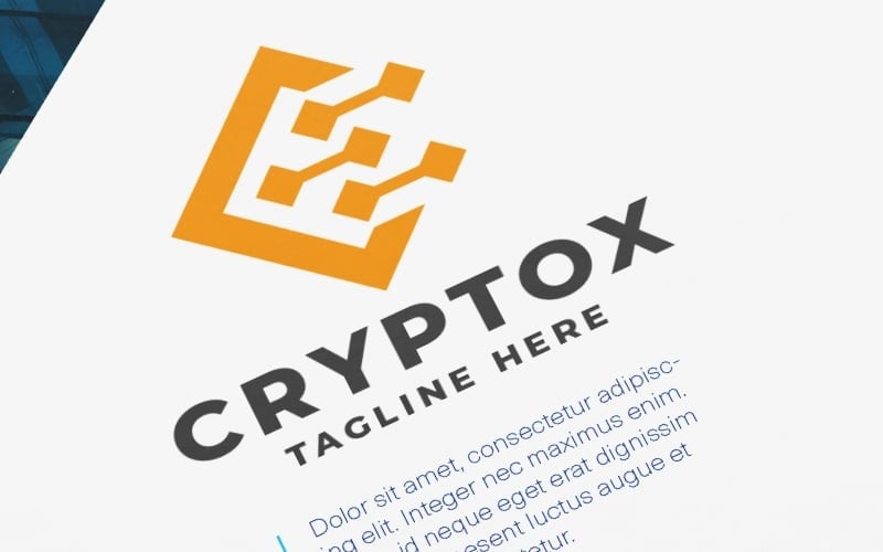 cryptox letter c pro logo template original