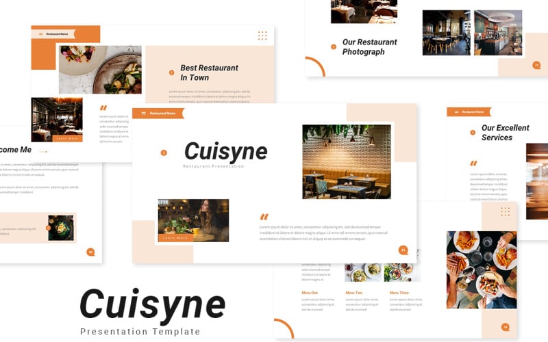 cuisyne restaurant powerpoint template original